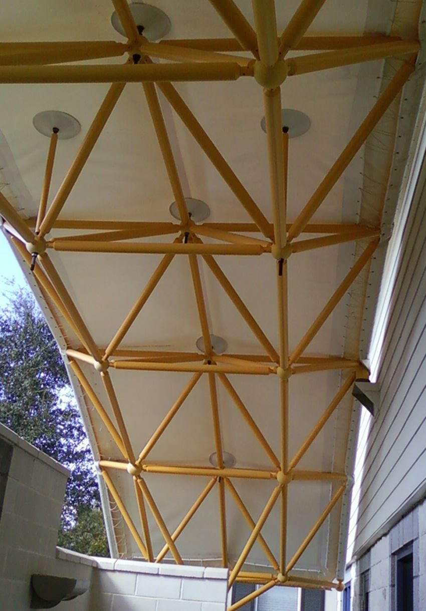 Canvas Awning (Beneath) After - Patriot SoftWash