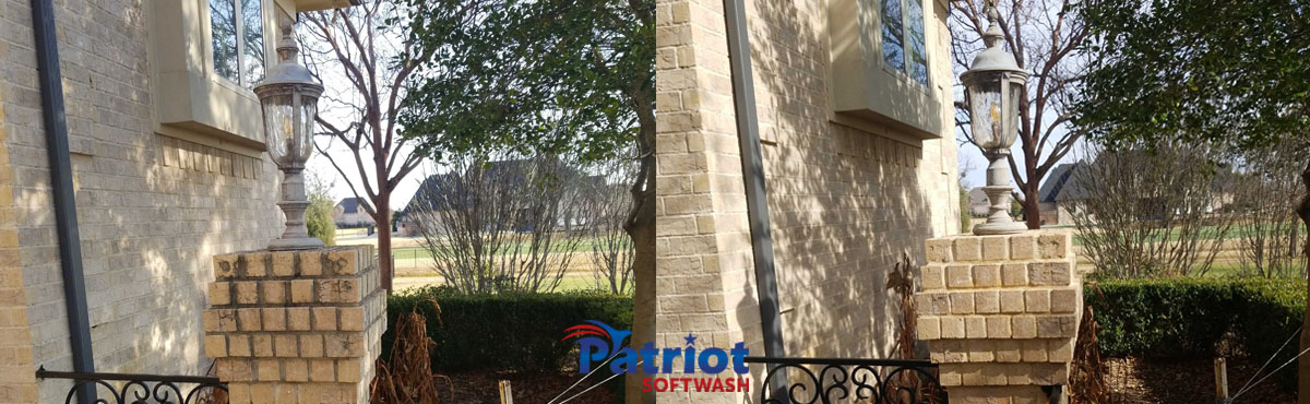 Patriot Softwash Brick Pillar