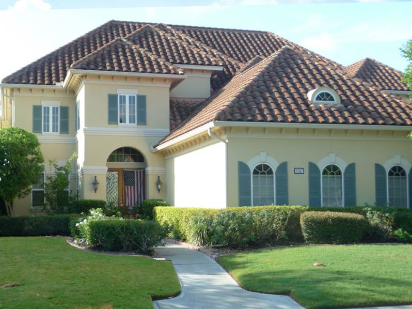 Clay Tile Roof (Multiple Rakes and Valleys) Before - Patriot SoftWash