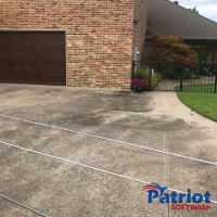 Austin Stone Brick-Concrete Pathway Before - Patriot SoftWash