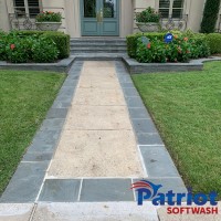 Clean Seal Slate Before - Patriot SoftWash