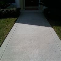 Concrete Sidewalk After - Patriot SoftWash