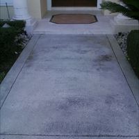 Concrete Sidewalk Before - Patriot SoftWash