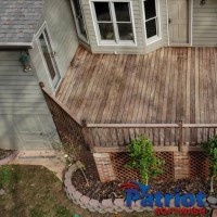 Patio Deck Before - Patriot SoftWash