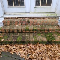 Patriot Softwash Brick Steps Before - Patriot SoftWash