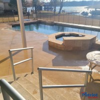 Patriot Softwash Concrete Pool Deck After - Patriot SoftWash