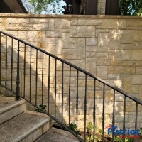 Patriot Softwash Stone Wall and Steps After - Patriot SoftWash